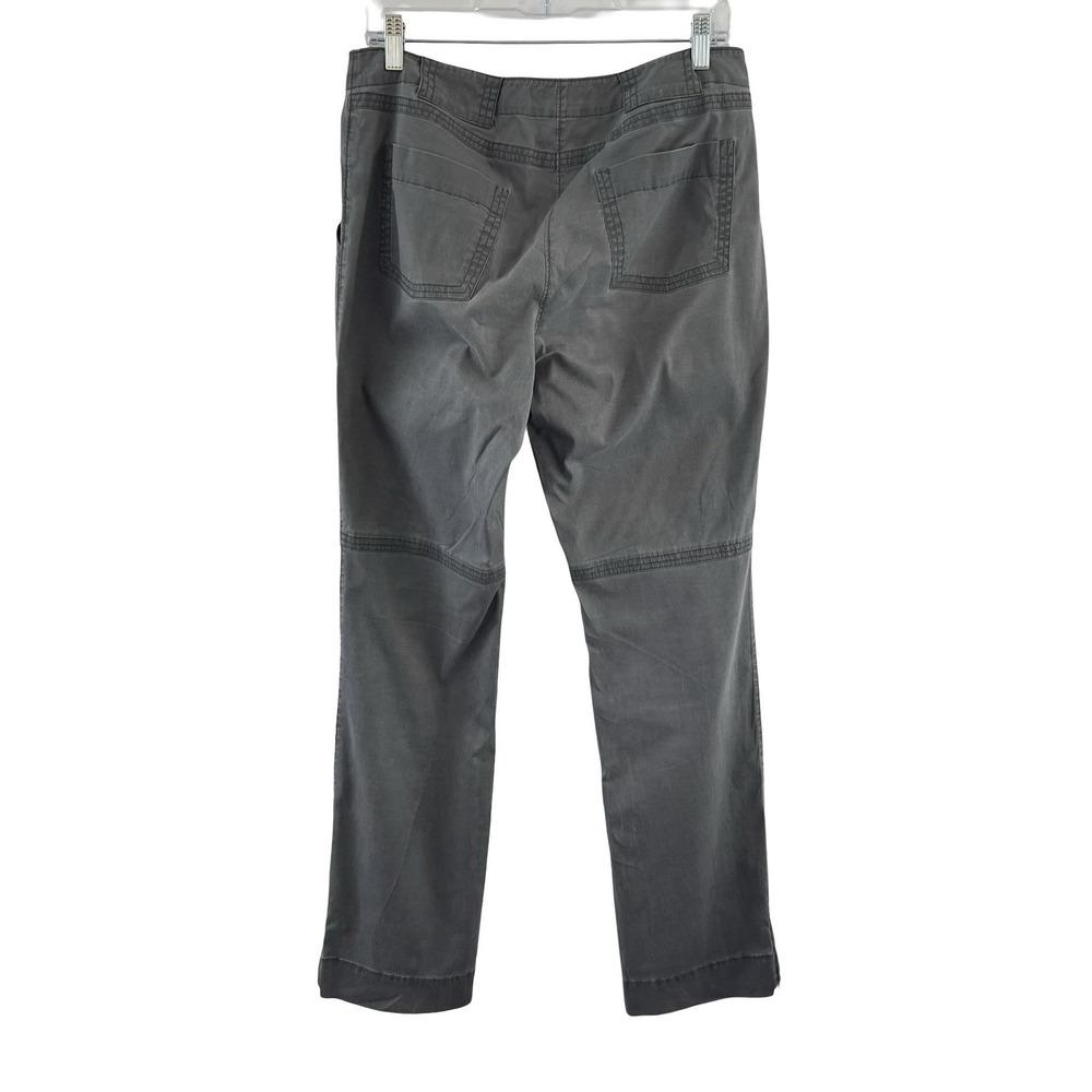 Eileen Fisher Pants Womens Small Gray Straight Leg Utility Zipper Hem Pockets - Picture 6 of 16